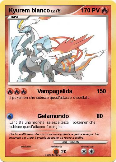 Pokemon Kyurem bianco