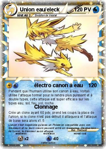 Pokemon Union eau/eleck