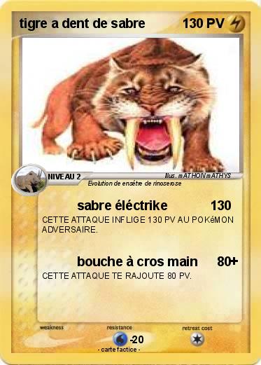 Pokemon tigre a dent de sabre