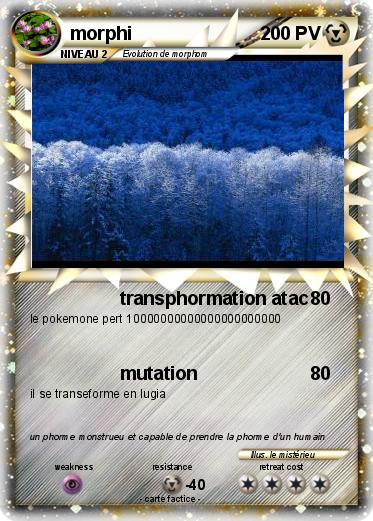 Pokemon morphi