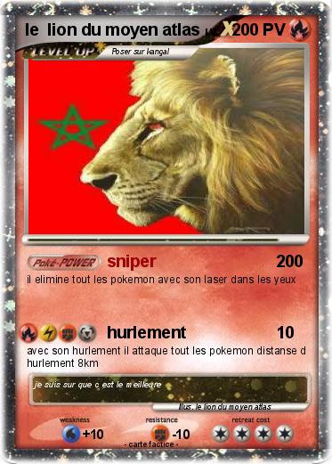 Pokemon le  lion du moyen atlas