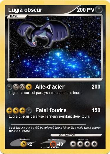 Pokemon Lugia obscur