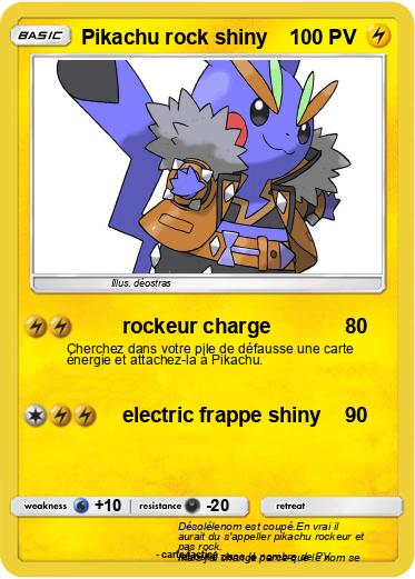 Pokemon Pikachu rock shiny