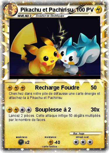 Pokemon Pikachu et Pachirisu