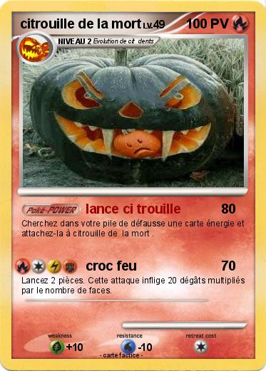 Pokemon citrouille de la mort