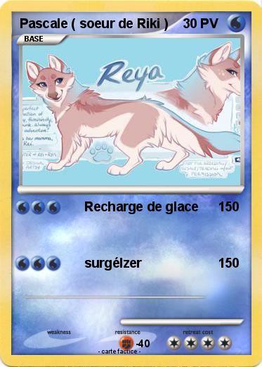 Pokemon Pascale ( soeur de Riki )