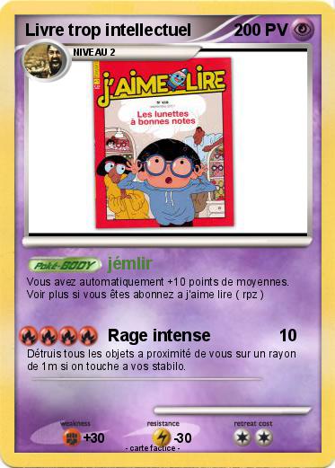 Pokemon Livre trop intellectuel