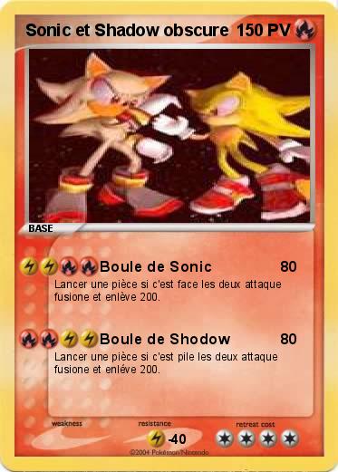 Pokemon Sonic et Shadow obscure