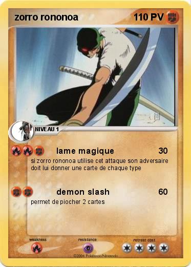 Pokemon zorro rononoa