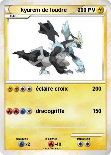 Pokemon kyurem de foudre