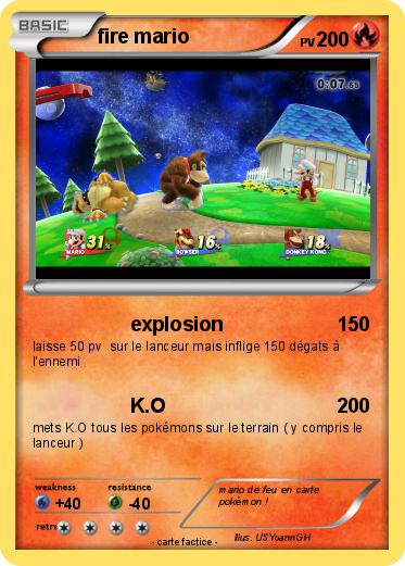 Pokemon fire mario