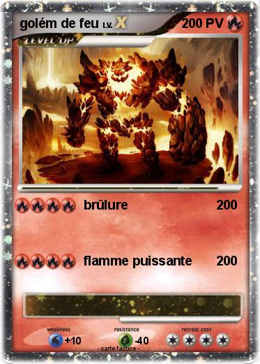 Pokemon golém de feu