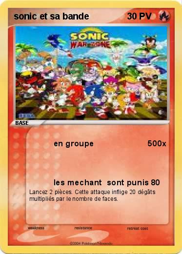 Pokemon sonic et sa bande