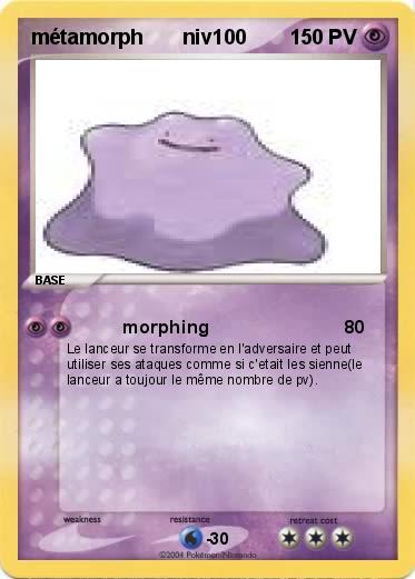 Pokemon métamorph       niv100