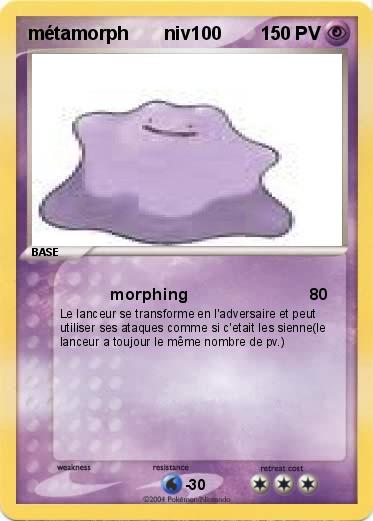 Pokemon métamorph       niv100