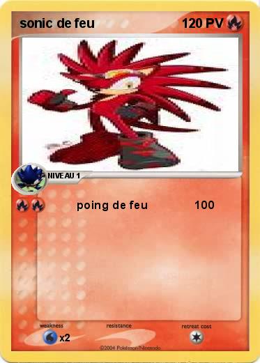 Pokemon sonic de feu