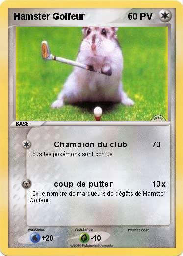 Pokemon Hamster Golfeur
