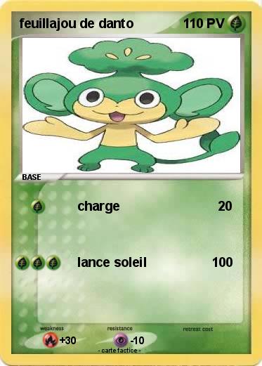Pokemon feuillajou de danto