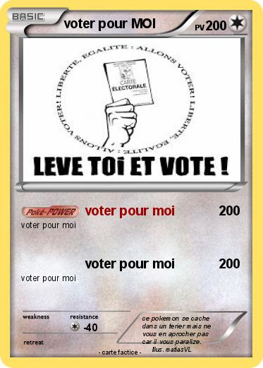 Pokemon voter pour MOI