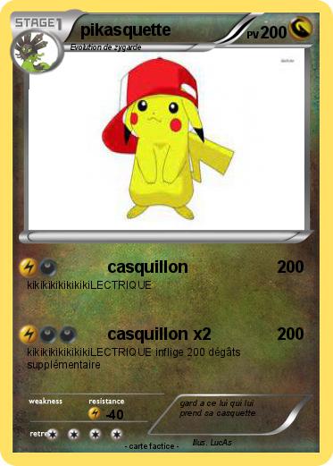 Pokemon pikasquette