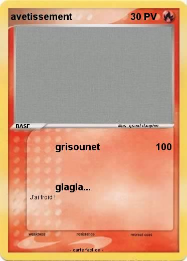 Pokemon avetissement