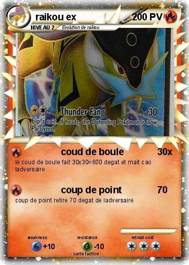 Pokemon raikou ex