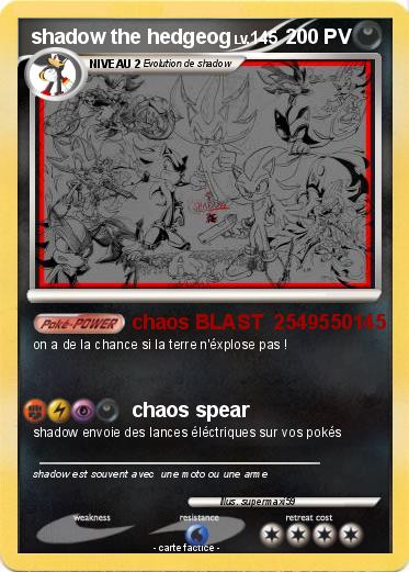 Pokemon shadow the hedgeog