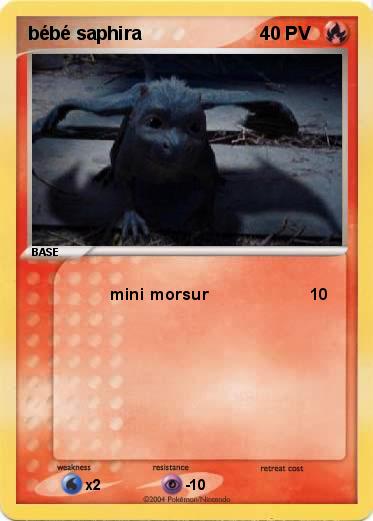 Pokemon bébé saphira