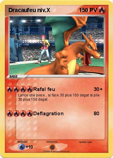 Pokemon Dracaufeu niv.X