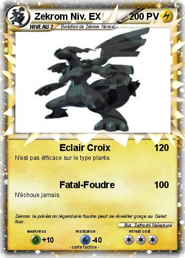 Pokemon Zekrom Niv. EX
