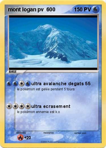 Pokemon mont logan pv  600