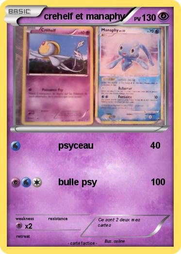 Pokemon crehelf et manaphy