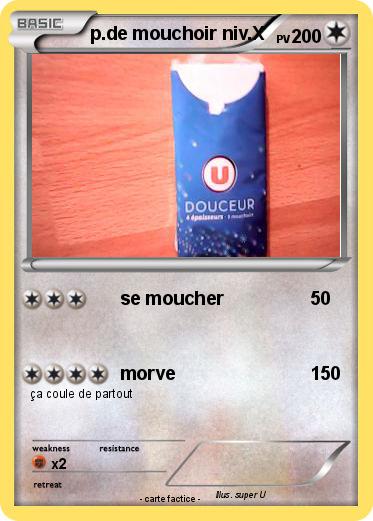 Pokemon p.de mouchoir niv.X