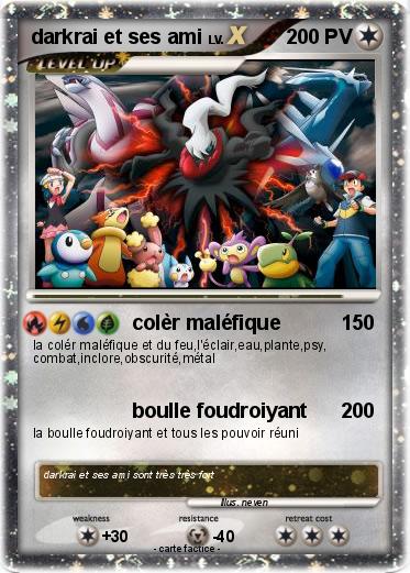 Pokemon darkrai et ses ami