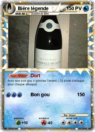 Pokemon Bière légende