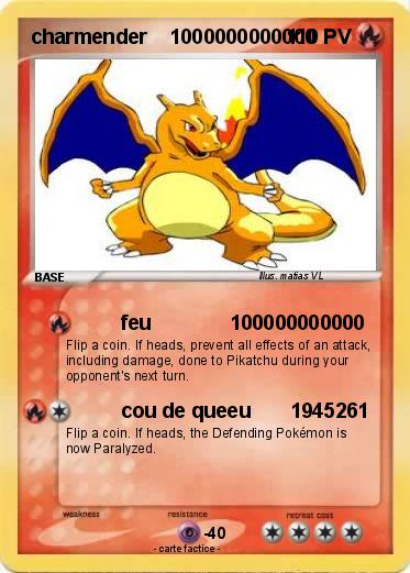 Pokemon charmender    1000000000000