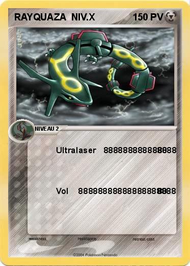 Pokemon RAYQUAZA  NIV.X