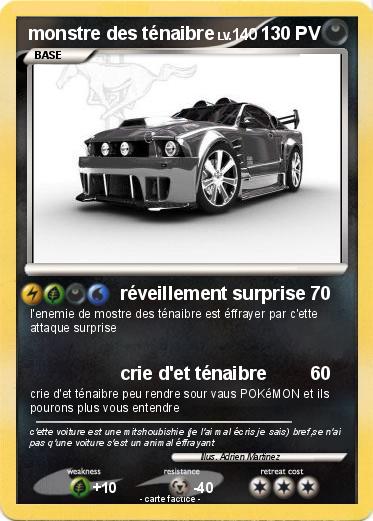 Pokemon monstre des ténaibre