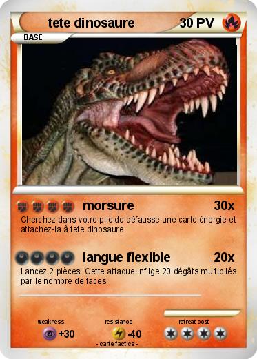 Pokemon tete dinosaure