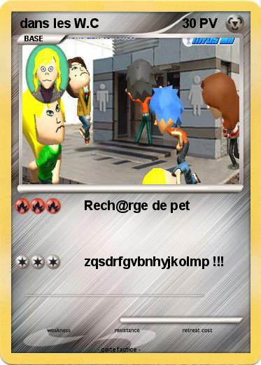Pokemon dans les W.C
