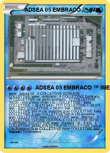 Pokemon ADSEA 05 EMBRACO ™ IME