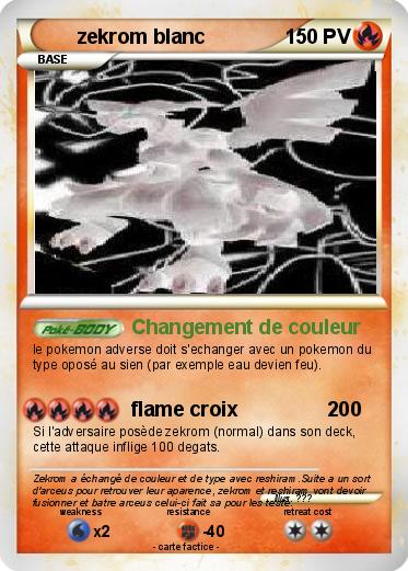 Pokemon zekrom blanc