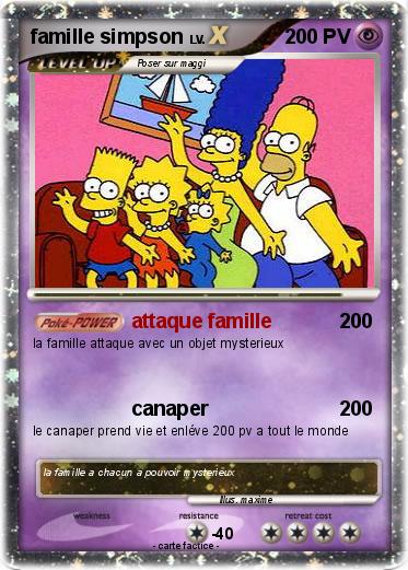 Pokemon famille simpson