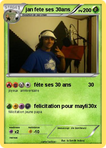 Pokemon jan fete ses 30ans