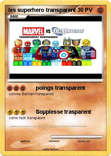 Pokemon les superhero transparent