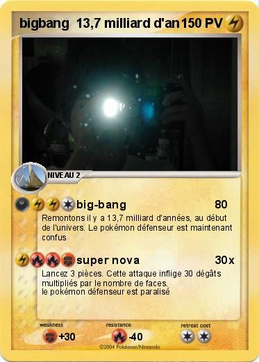 Pokemon bigbang  13,7 milliard d'an