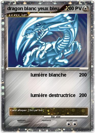 Pokemon dragon blanc yeux bleu