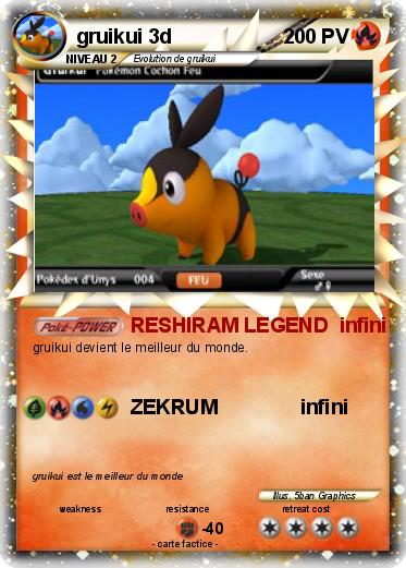 Pokemon gruikui 3d