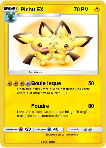 Pokemon Pichu EX