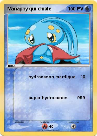 Pokemon Manaphy qui chiale